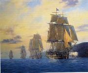 unknow artist, Seascape, boats, ships and warships.83